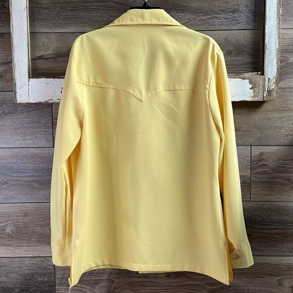 McGregor Women’s Lightweight Button Up Vintage Jacket, Size 42, Yellow - Picture 5 of 9